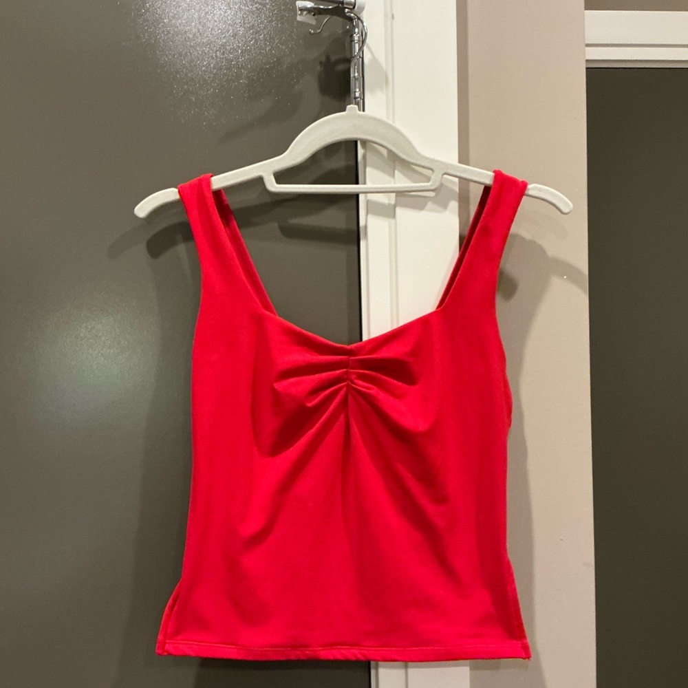 Red Sleeveless Women's Top